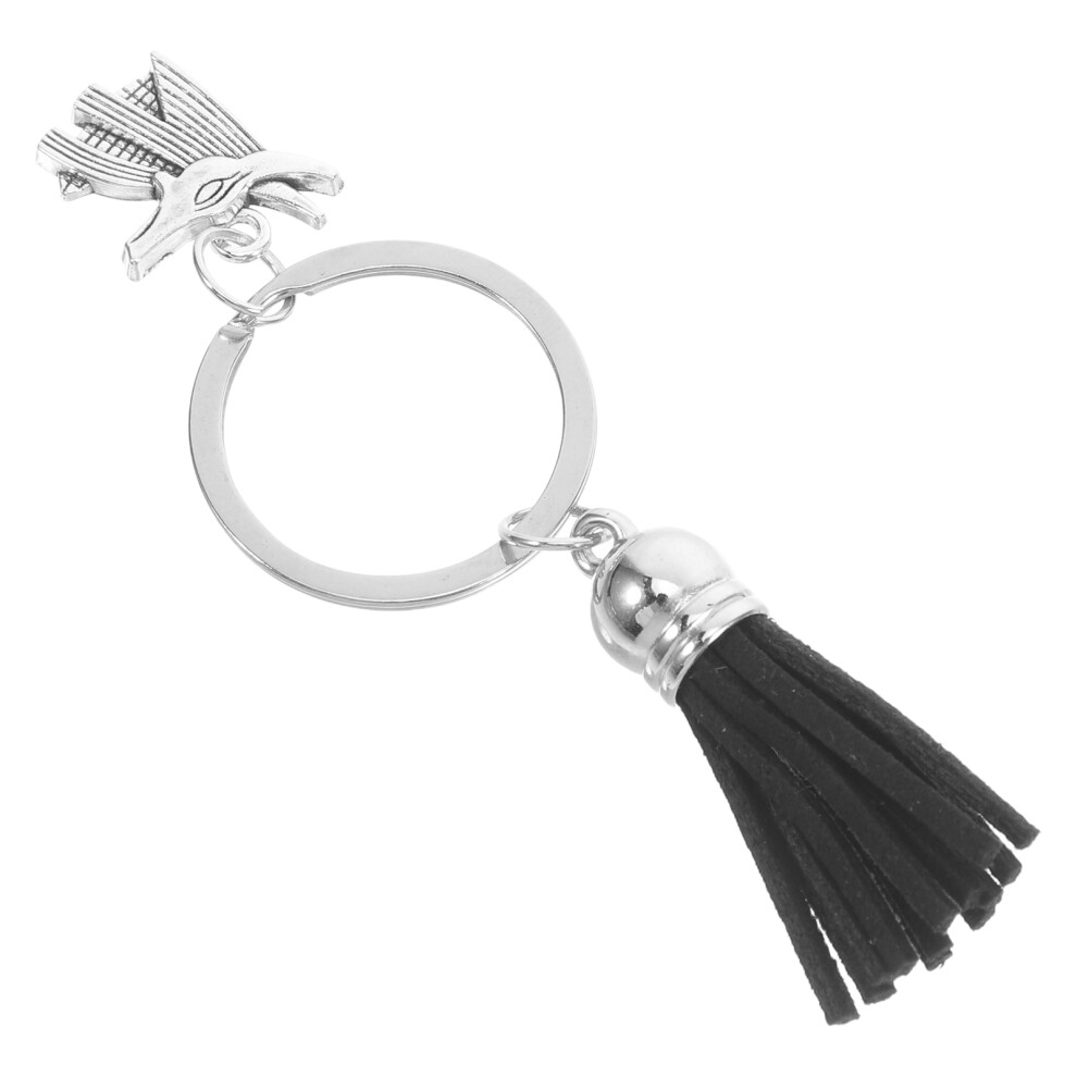 5 Stuks Egyptische Anubis Kwast Sleutelhanger, Metaal-image
