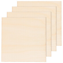 4 fatias quadradas de para pintura diy e artesanato infantil
