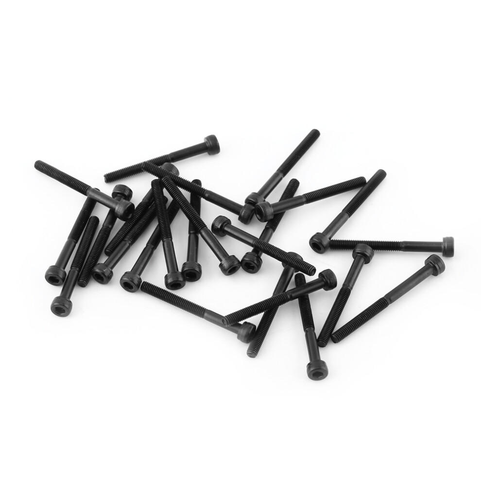 M3 Hex Socket Cap Head Screw Bolt Set Black
