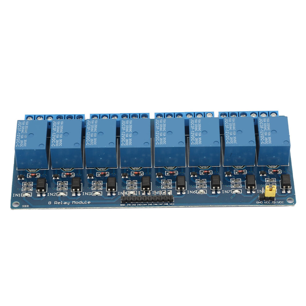 8 Channel Relay Module with Optocoupler Isolation