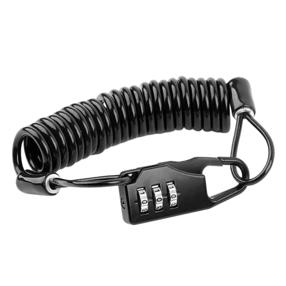 Portable 3 Digit Combination Cable Lock Motorcycle Bike Anti Theft Chain For Travel Luggage Helmets-image-OPC-PKH6CMT-NEW