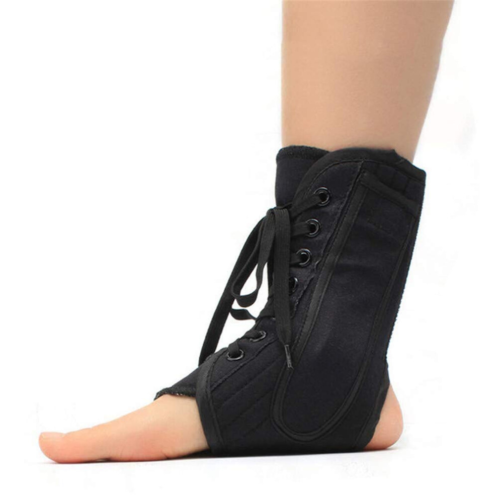 Ankle Support Brace Adjustable Lace Up Breathable Compression Foot Stabilizer Orthosis