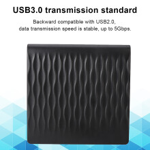 USB 3.0 12,7 mm Schwarzes optisches Laufwerk für Windows/Linux/macOS-Geräte