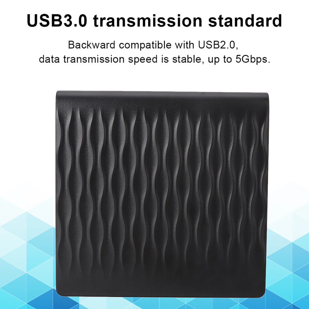 External Optical Drive Usb 3.0 12.7Mm For Desktop & Notebook Portable Black 7891349698996