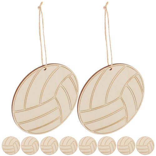 3 conjuntos de enfeites de para voleibol com corda para diy