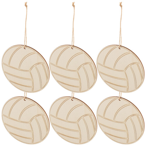 3 conjuntos de enfeites de para voleibol com corda para diy 1