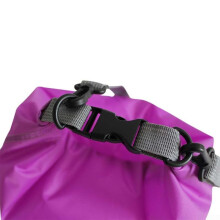 Waterproof Dry Bag 5L Purple 210T Polyester Taffeta Roll-Top for Kayaking Canoeing Rafting Hiking Camping Fishing