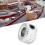 10 Pcs 4.1mm Electroplate Ferronickel Shaft Collar Lock Ring Set 8