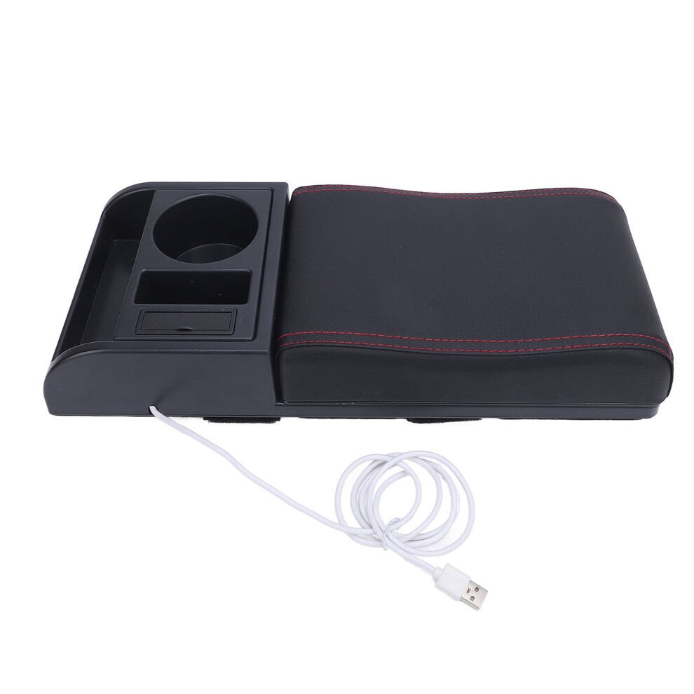 Center Console Armrest Box Cover Adjustable Length Red 8320539350790