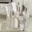 Rotating Makeup Brush Container, Dustproof, Waterproof, Plastic, 320g 5