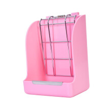 Spring Feeder For Rabbits Guinea Pigs Chinchillas, Grass Rack Hay Holder, Plastic, Wall Mount, Adjustable Size