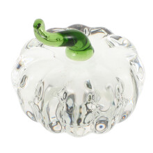 3Pcs Clear Crystal Pumpkin Table Ornaments for Seasonal Home Decor