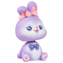 5Pcs Resin Miniature Rabbit Figurines Shaking Head Bunny Table Decor