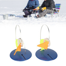 Tragbares Eisfischer-Flaggen-Set – ABS, Edelstahl, Nylon 720g