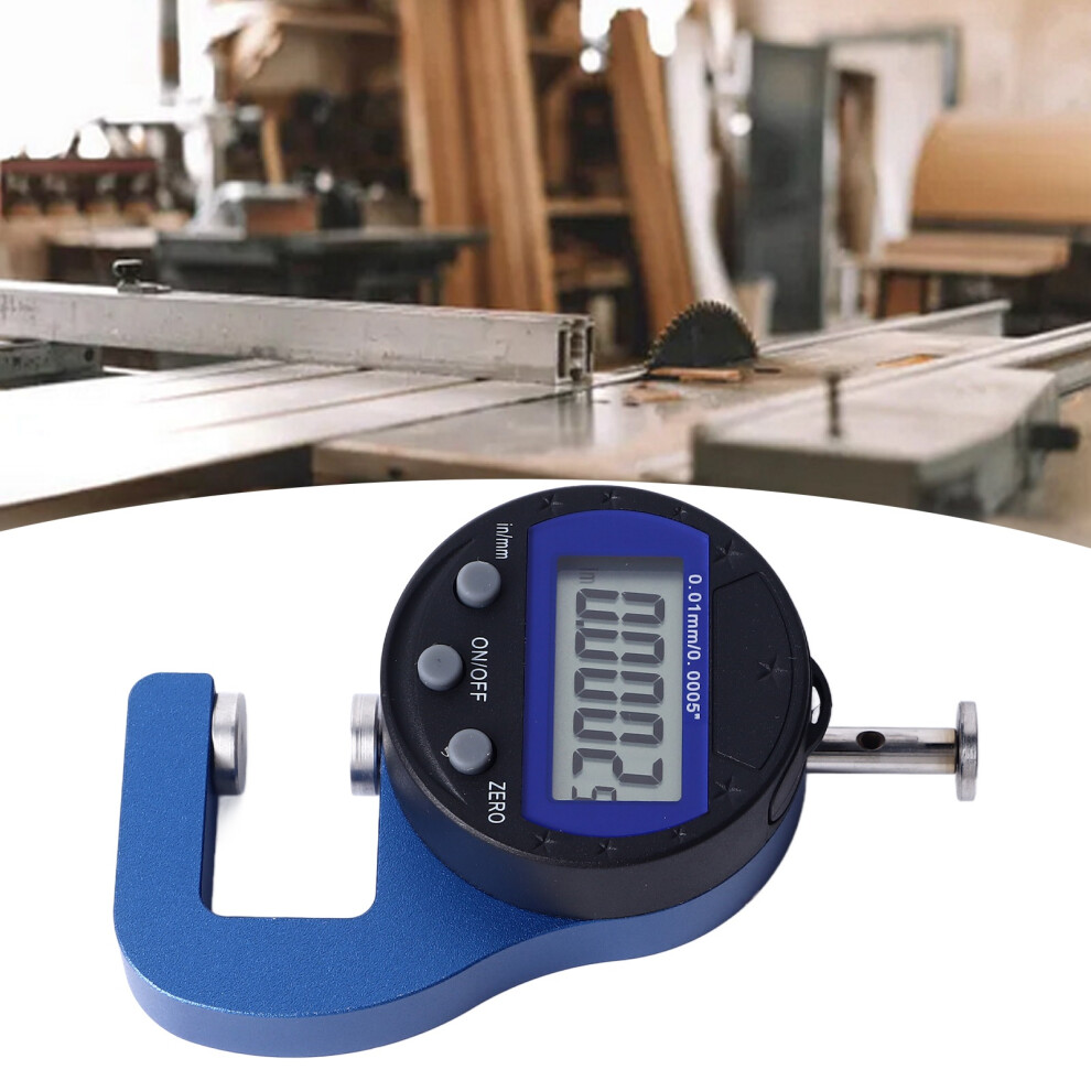 Digital Thickness Gauge Micrometer 0.01Mm 0.0005In Aluminum 7601349703299