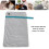 Compact USB Heated Knee & Shoulder Blanket - Silver for Home/Office 5