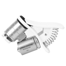 Mini 60X Mikroskop Lupe mit LED zur Fälschungserkennung und Vergrößerung