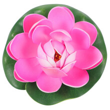 2 folhas de artificiais flutuantes com flor para decoração