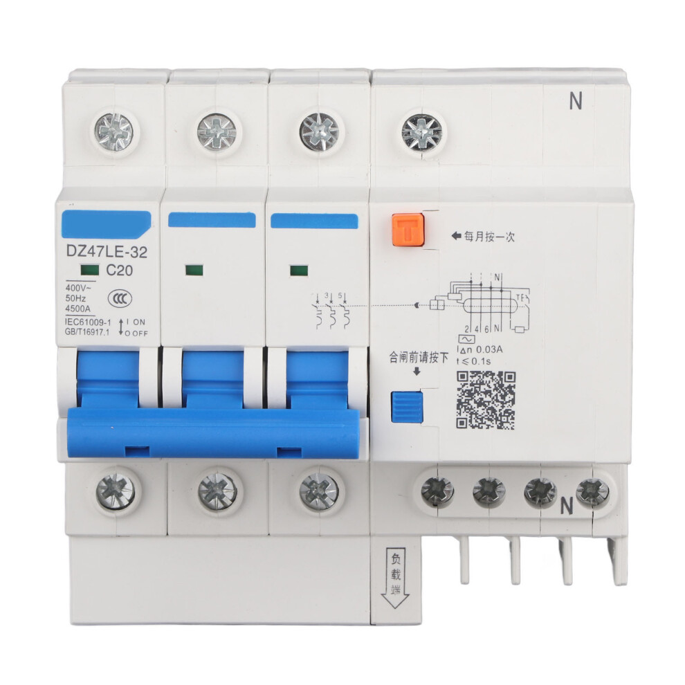 DZ47LE 32 3P+N C20 Leakage Protection Current