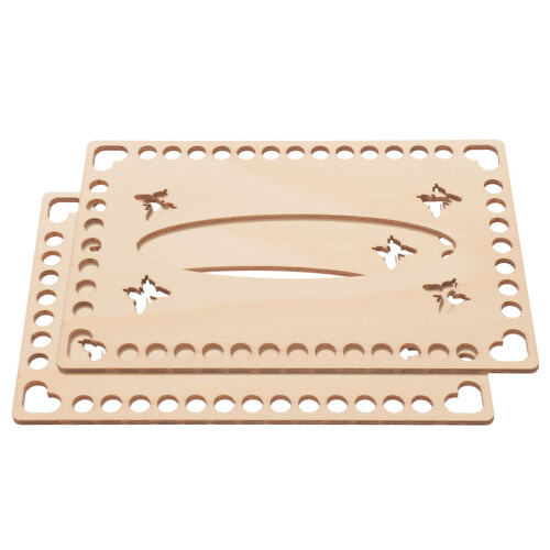4 unidades base de fundo crochê para cesta de 2