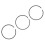 3pcs 1.5mm Piston Ring Kit Black Iron for Diesel 3