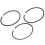 3pcs 1.5mm Piston Ring Kit Black Iron for Diesel 15