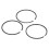 3pcs 1.5mm Piston Ring Kit Black Iron for Diesel 8