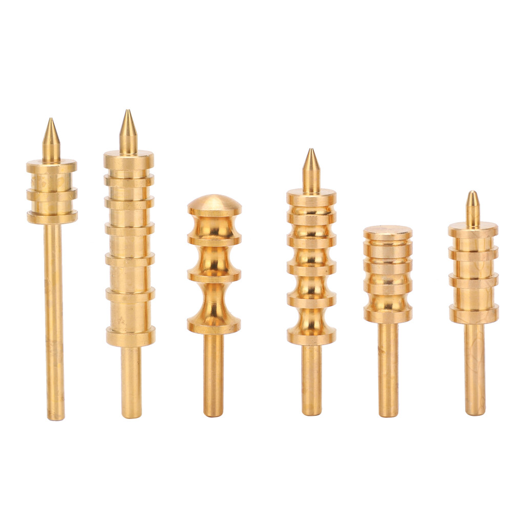 6Pcs Leather Burnisher Brass Slicker Pack Edge