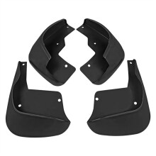 Car Splash Guard Compatible With Peugeot 206 Mudguard 1998-2012 Black Mudflaps