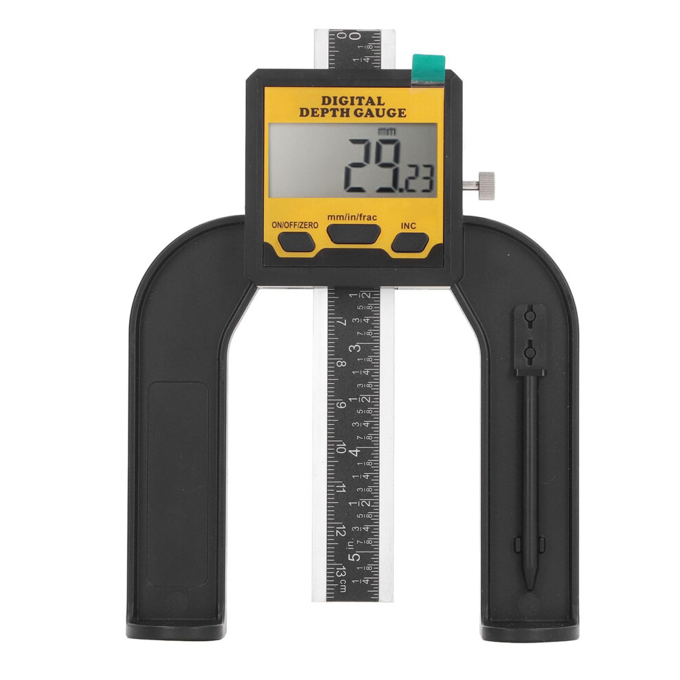 Accurate Digital Depth Gauge For Woodworking With Magnetic Base, Clear Display, And Measurement Conversions 9016109882097
