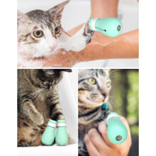 Anti-Scratch Cat Shoes Set – Waterproof Silicone Pet Paw Protectors (4PCS)