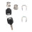 Motorcycle Top Box Lock Cylinder Core Plug and 4
