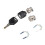 Motorcycle Top Box Lock Cylinder Core Plug and 2