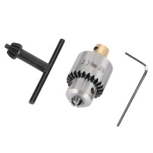 Drill Chuck With Key Micro 0.3-4mm JTO Taper Mounted Chuck And Wrench With Chuck Key For Lathe, Electric Drill