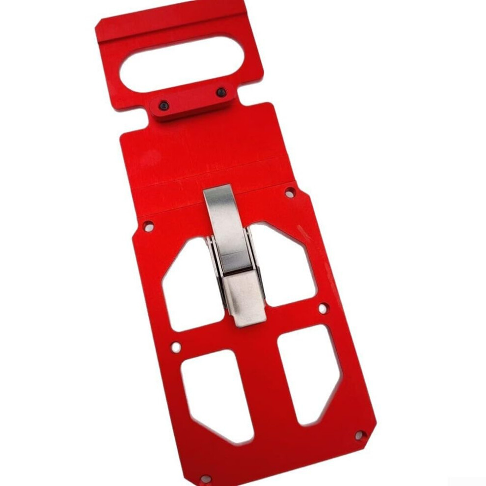 Right Angle Guide Plate For Track And Circular Saws With Adjustable Side Clamp For Precise Woodworking Red 9084446933949
