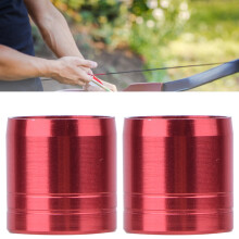 Universeller 8 mm rotes Aluminium-Bogenschießen-Pfeil Explosionssicherer Ring 20 Stück