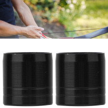 Schützende 7,6 mm schwarze Aluminiumbogenringe 20 Stück für Pfeil-Sicherheit