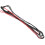 Nylon Bogenbogen- und Langbogen-Bogensehne, 12 Stränge, Schwarz-Rot, 147-178 cm 5
