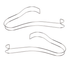 2 unidades soporte zapatos metal elástico acero inoxidable plateado