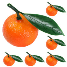 24Pcs Artificial Small Oranges Foam Models Lifelike Orange Decor Props