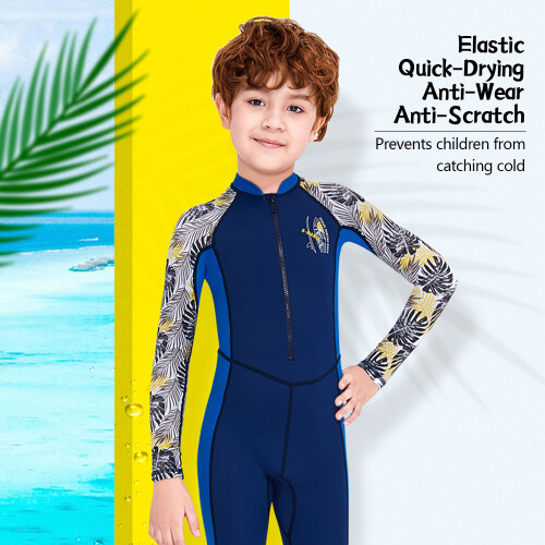 Kid Wetsuit One Piece Swimsuit Sun-Protective 2