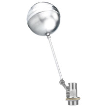 Auto Fill Valve 1-Inch Stainless Steel Float Valve Leak-Proof Adjustable For Pond Fountain Irrigation Chicken Waterer