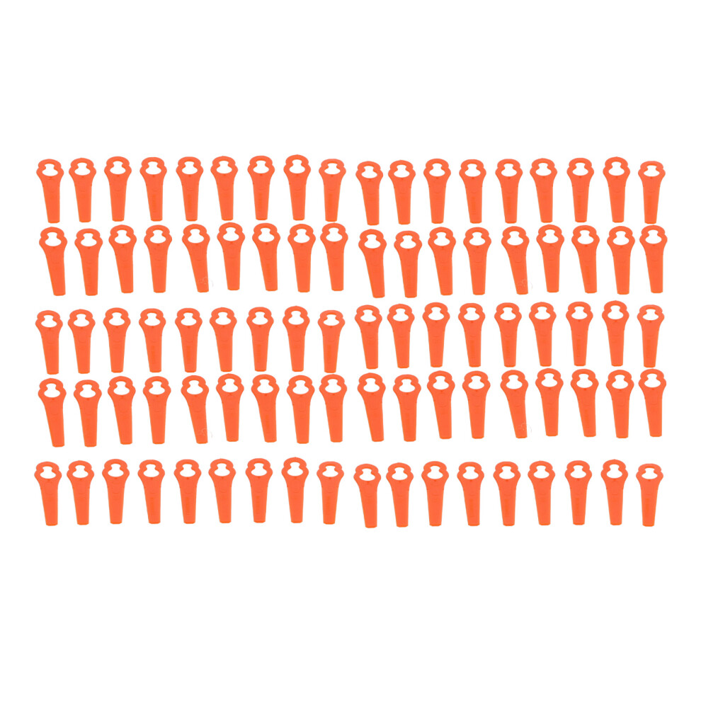 100Pcs Plastic Cutter Blades Lawn Mower Cutting