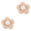 2 bolas floral, presilhas artesanais rosa 3