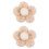 2 bolas floral, presilhas artesanais rosa 5