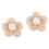 2 bolas floral, presilhas artesanais rosa 4