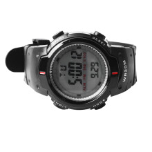 Men Waterproof Electronic Sports Watch 240mAh Large Screen Black