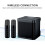 Wireless Karaoke Speakers Portable Bluetooth Machine with 2 Microphones Black 3
