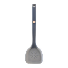 Silicone Spatula Heat-Resistant Non-Stick Stainless Steel Stir Fry Pan Shovel Dark Gray