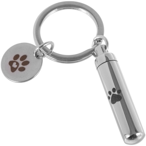 4Pcs Titanium Urn Key Chain Ashes Memorial Keyring Decor